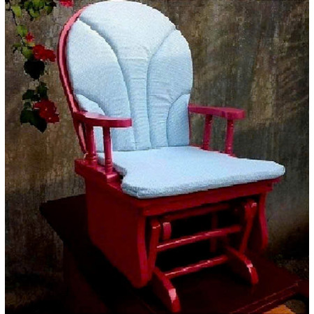 Ghế Lắc Trẻ Em - Màu Hồng : Nệm Ghế CaRo Xanh